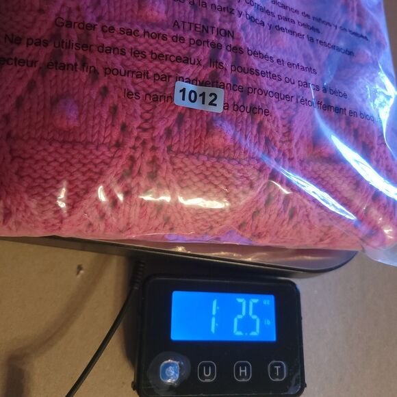 Tommy Hilfiger Women's M Sweater Thick Open Knit Cable Pink Pullover Sweatshirt - Picture 7 of 7